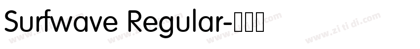 Surfwave Regular字体转换